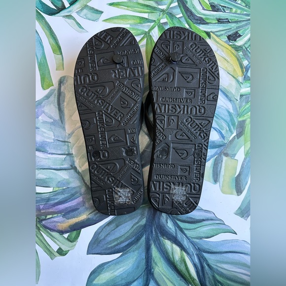 Quiksilver flip flops - Black NWOT - Picture 5 of 6